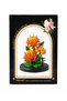 3D Mini Orange Flower Block Flower Making Kit – Decorative Potted Flower Assembly Model – Collectible and Hobby Building Toy - 3