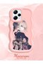 Redmi Note 12 Pro 5g Compatible Case Camera Protector Pink Silicone Couple Phone Case Girl Pattern - 2
