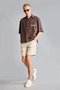 100% Cotton Relax Fit Flexible Waist Bermuda Shorts G4970Ax26Sm - 2