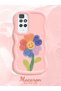 Redmi 10 2022 Compatible Case Camera Protector Pink Silicone Couple Phone Case Floral Pattern - 2