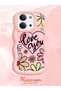 Redmi 15C 4g Compatible Case Camera Protector Pink Silicone Couple Phone Case Floral Pattern - 2