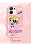 Oppo F31 5g Compatible Case with Camera Protection Pink Silicone Couple Phone Case Powerpuff Pattern - 2