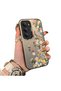 Redmi 15 5g Compatible Silicone Edge Hard Back Case Couple Phone Case with Floral Pattern