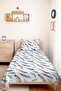 Blue Feather Patterned Youth Room Single Pique Set-Bohemian 160X220 cm Quilted Seasonal Bedspread - 4