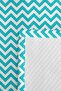 Turquoise Zigzag Geometric Teen Room Single Pique Set-Modern 160X220 cm Quilted Bedspread - 7