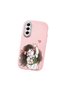 Samsung Galaxy S21 Fe Compatible Case Camera Protector Pink Silicone Couple Phone Case Girl Patterned - 3