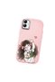 Samsung Galaxy A03 Compatible Case Camera Protective Pink Silicone Couple Phone Case Girl Patterned - 3