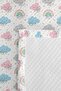Cloud Rainbow Pastel Girl's Pique Set - Starry Blue Pink Baby Room Bedspread 160X220 cm - 7