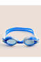 Kids Blue And White Swimming Goggles With Earplugs
