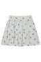 Embroidered Daisy Printed Skirt for 6-9 Years - Ecru
