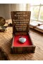 Labradorite Stone Natural Stone Heart Model Necklace with Wooden Box