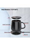 2-in-1 Smart Coffee Mug Warmer with 15W Wireless Charger, 55°C Constant Temperature Ceramic Heating Plate, 24W Fast Charging for Office & Home - 5