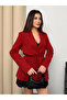 Women's Belted Blazer Jacket Oversize Stylish Office Casual Long Sleeve Seasonal Jacket