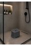 Non-Slip Bath Stool with Lumbar Support Plastic Shower Seat Safe Bath Stool - Anthracite Gray - 4