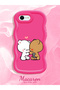 iPhone Se 2020 Compatible Case Camera Protector Red Silicone Couple Phone Case Cute Pattern - 2
