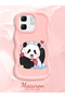 Infinix Hot 50I Compatible Case Camera Protector Pink Silicone Couple Phone Case Panda Pattern - 2