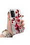 Samsung Galaxy A26 Compatible Silicone Edge Hard Back Case Couple Phone Case with Floral Pattern