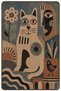 Sdt Traditional Patterned Modern Woven Base Decorative Carpet Sdtamor2470