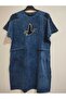 Superior Quality, 95% Cotton, 5% Lycra, Stonewashed, Thin, Cotton Tencel Fabric, Does Not Show Underwear, Stylish Dress with 2 Pockets - 5