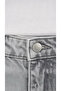 Gabriela Light Snow Gray Lycra-Free Super High Waist Loose Stretch Jeans Palazzo Trousers - 7