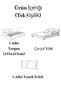 Single Person Double Sided |   Lux Welsoft |   Elit Yorgan |   Soft Fleece Quilt and Pillowcase |   Chain Pattern Beige - 2