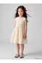 Crew Neck Patterned Girl's Dress