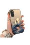 Samsung Galaxy S20 Fe Compatible Silicone Edge Hard Back Case Couple Phone Case Tower Pattern