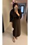 Brown skirted tie-up set - 7