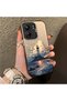Poco C65 Compatible Silicone Edge Hard Back Case Couple Phone Case Tower Patterned - 3