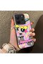 Redmi Note 14 Compatible Silicone Edge Hard Back Case Couple Phone Case with Cartoon Pattern - 3