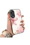 Oppo A60 Compatible Silicone Edge Hard Back Case Couple Phone Case with Floral Pattern