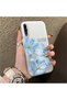 Samsung Galaxy A50 Compatible Silicone Edge Hard Back Case Couple Phone Case with Floral Pattern - 3