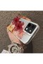 Vivo Y28 Compatible Silicone Edge Hard Back Case Couple Phone Case with Floral Pattern - 4