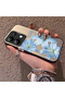 Redmi Note 13 Compatible Silicone Edge Hard Back Case Couple Phone Case with Floral Pattern - 2