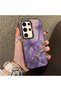 Samsung Galaxy S24 Ultra Compatible Silicone Edge Hard Back Case Couple Phone Case Butterfly Pattern - 3