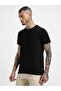Code Yellow Pack of 2 Premium Cotton Round Neck T-Shirt 180 GSM Bio-Washed Black Half Sleeve - 4