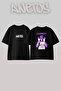 Eminem_74 Design Printed Oversize Black T-Shirt