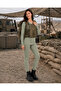 | Women's Military Tactical Underwear Bottom and Top Comfortable Thermal Cotton Set Camping Set (Nano Green) - 4