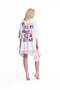 White Oversize T-Shirt with Logo Printed on the Back 19024 - 3