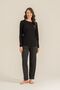Women's Black Long Sleeve Pajama Set Pc9289-S-V1