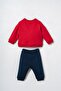 Baby Boy Printed Red Long Sleeve Pajama Set Usb3163-C-V1 - 4