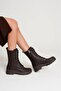 L04 Emerald Women's Lace-Up Thick Soled Zippered Boots Shoes - 3