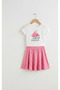 Girl's T-Shirt and Skirt Set - 2