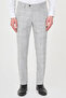 Plaid Slim Fit Classic Men's Trousers Black - 38373.26Y - 3