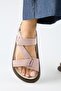 Azelya 2 Women's Genuine Leather Buckle Strap Powder Sandals - 7