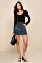 Women's Long Sleeve U Neck Double Layer Silk Jersey Bodysuit - 2