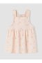 Lcw Baby Pink Floral Patterned Baby Girl Gabardine Dress - 5