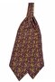 ربطة عنق من الحرير الإيطالي بنمط الشال باللون الأصفر الفوشيا SAC140 - 4