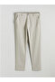 Beige Slim Fit Gabardine Men's Chino Trousers - 2