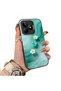 Realme Note 50 Compatible Silicone Edge Hard Back Case Couple Phone Case with Floral Pattern